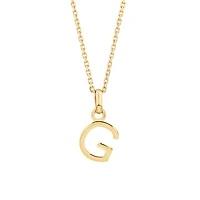 Initial Pendant in 10kt Yellow Gold