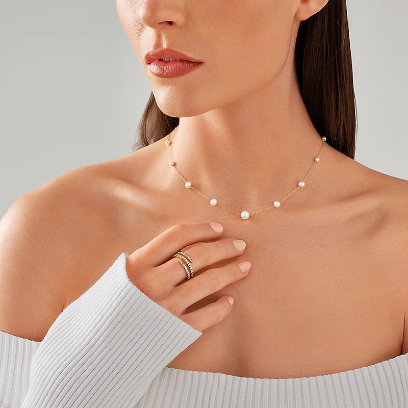 Spiral Ring with .50 carat TW of diamonds in 10kt yellow gold