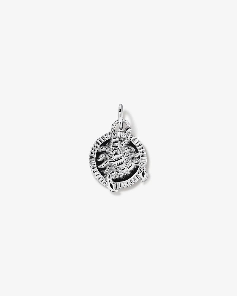 Diamond Accent Scorpio Zodiac Pendant in Sterling Silver