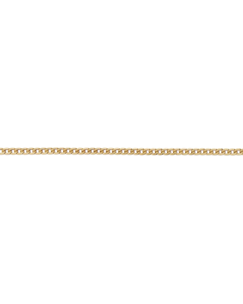 60cm (22") 4mm-4.5mm Width Curb Chain in 10kt Yellow Gold