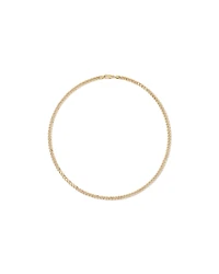 55cm (22") 5.5mm Width Semi Solid Diamond Cut Curb Chain in 10kt Gold