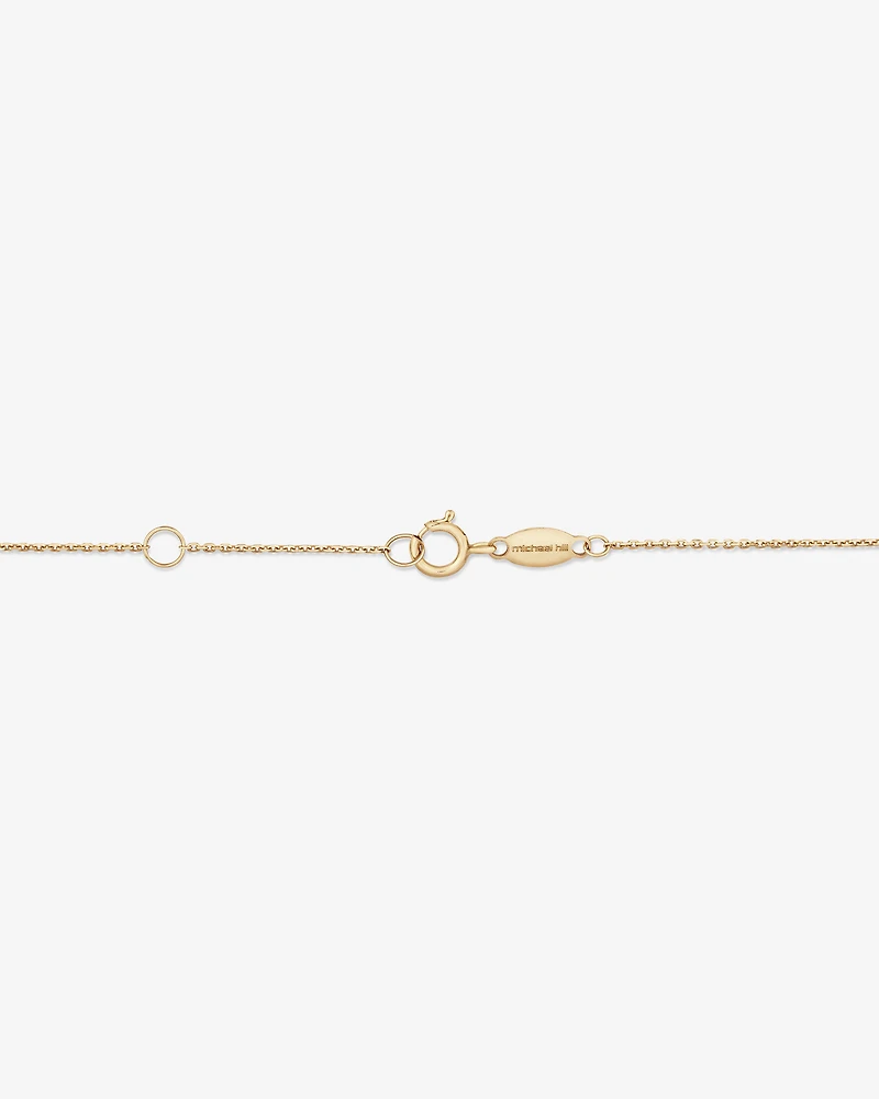 19cm (7.5") A Initial Bracelet in 10kt Yellow Gold
