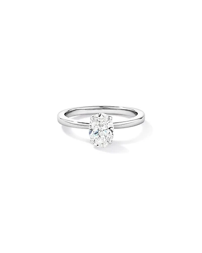 Carat TW Oval Solitaire Ring in Recycled Platinum