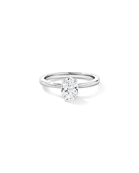 Carat TW Oval Solitaire Ring in Recycled Platinum