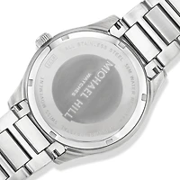 Men's 0.60 Carat TW Diamond Quartz Stainless Steel Watch with Blue Dial