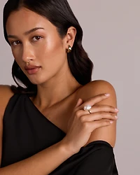 Baroque Cultured Freshwater Pearl Ring in 10kt Yellow Gold