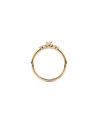 0.20 Carat TW Oval and Round Brilliant Laboratory-Grown Diamond Promise Ring 10kt Gold