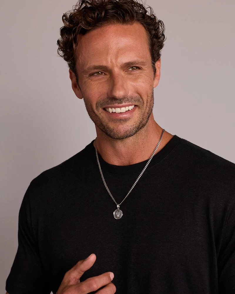 St. Christopher Seal Pendant in Sterling Silver