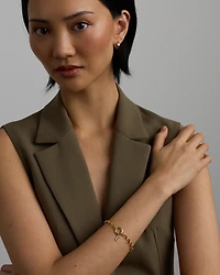 Pendentif initiale lettre E en diamant en or jaune 10 carats