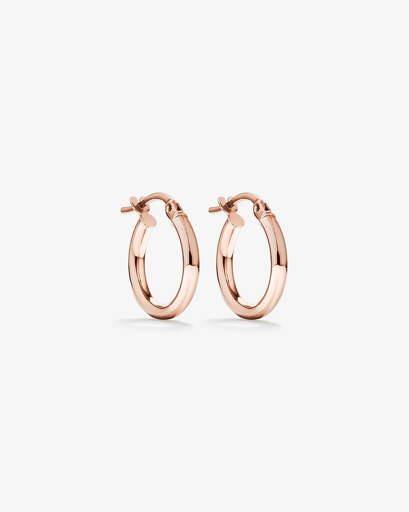 10mm Hoop Earrings 10kt Rose Gold