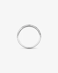 Carat TW Round Brilliant Bevelled Edge Men's Ring in Platinum