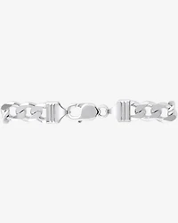 Bracelet gourmette pour homme en argent sterling de 21 cm, largeur de 9 mm