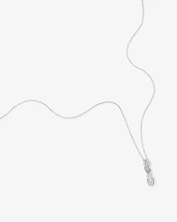 0.15 Carat TW Diamond Knots Pendant in Sterling Silver