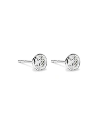 1.00TW Lab Diamond Seemless Stud Earrings in 10kt Gold