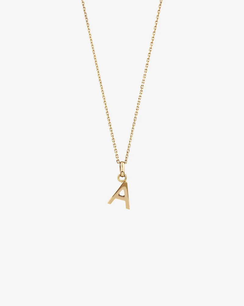 A Initial Pendant in 10kt Yellow Gold