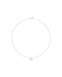 Carat TW Diamond Circle Necklace in 10kt White Gold