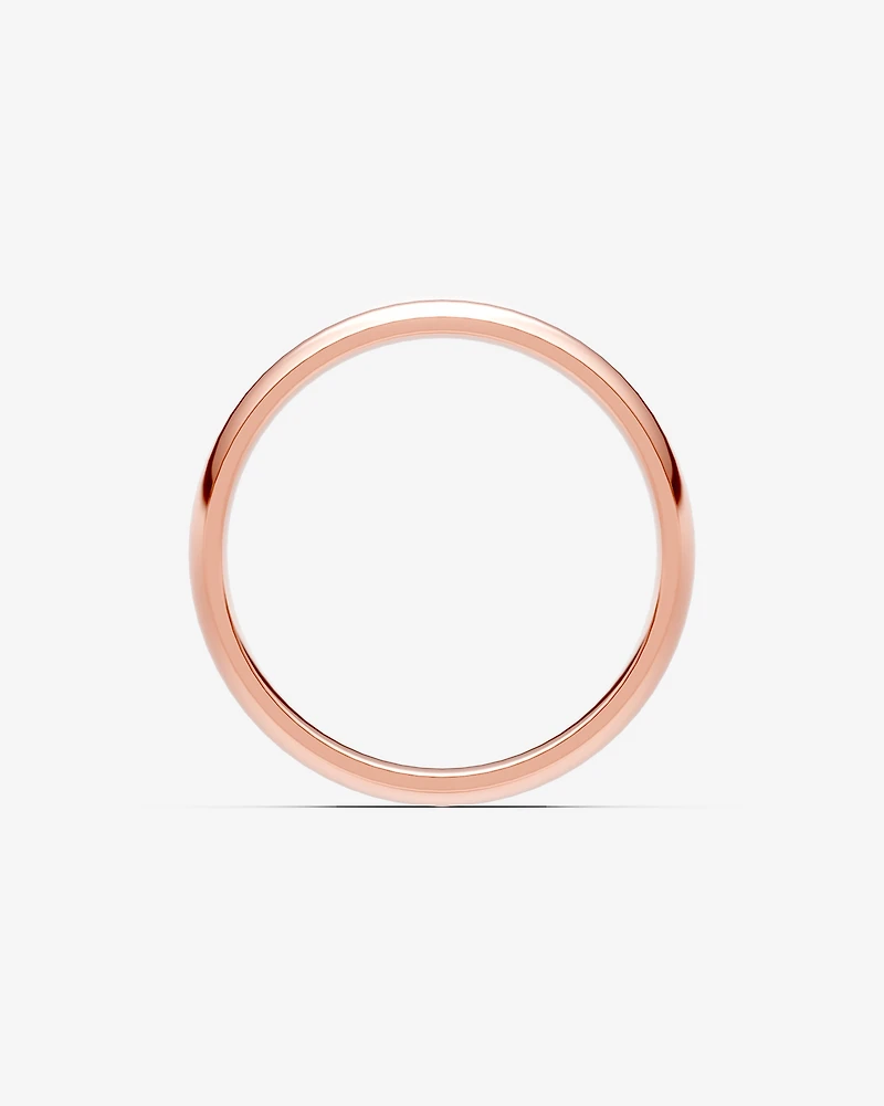 Alliance bombée de 5 mm en or jaune 10 K