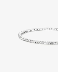 Bracelet ovale ovale en diamant cultivé en laboratoire 3,00 carats en or blanc 10 carats
