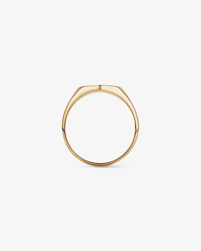 Heart Signet Ring in 10kt Yellow Gold