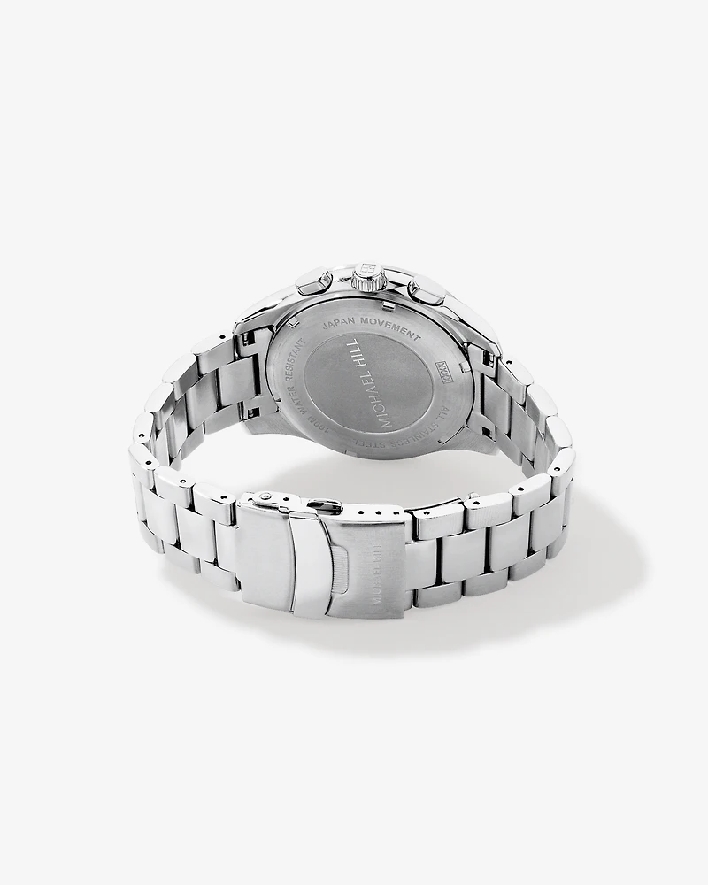 Men's Solar Chronograph Watch in Stainless Steel