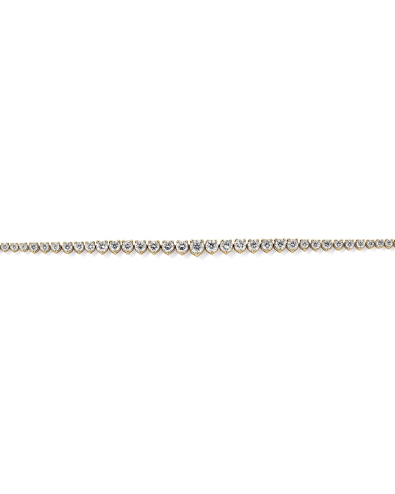 6.00 Carat TW Graduated Diamond RivieraTennis Necklace in 18kt Yellow Gold