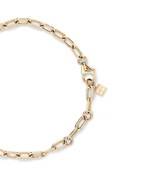 Signature Lock Bracelet in 10kt Yellow Gold