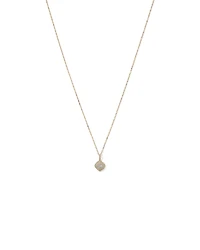 0.30 Carat TW Cushion Shaped Diamond Cluster Pendant Necklace in 10kt Yellow Gold