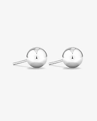 Boucles d'oreilles clous en forme de boule de 7 mm en or blanc 10 kt