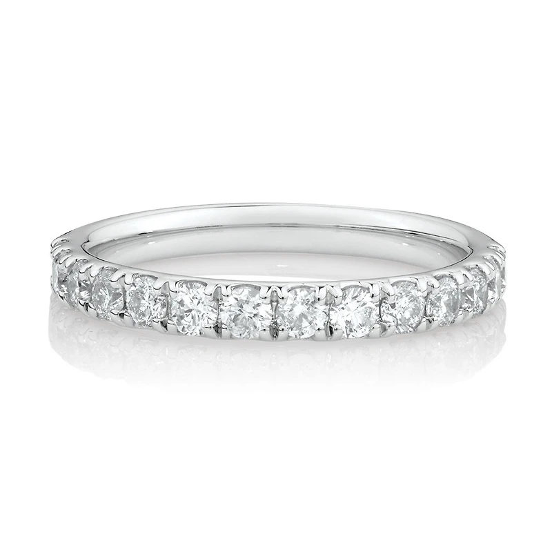 Evermore Wedding Band with 0.75 Carat TW Diamonds in 14kt White Gold