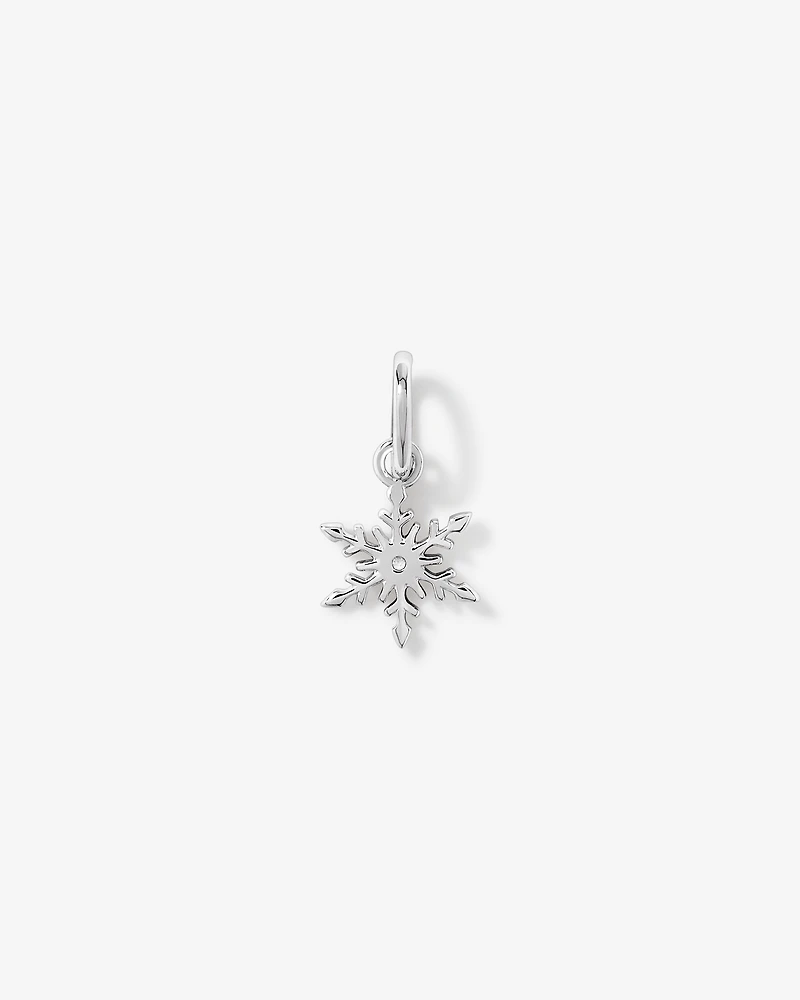 Snowflake Pendant with Cubic Zirconia in Sterling Silver