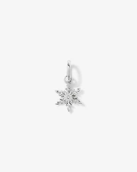 Snowflake Pendant with Cubic Zirconia in Sterling Silver