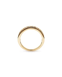 Bague De Mariage En Diamant De Laboratoire Rond Brillant De 1,00 Carat Poids Total Sertie En Canal En Or Jaune 14 Carats