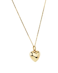 Petit pendentif de cœur en relief en or jaune 10 K