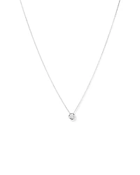 Lume Lab Round Pendant with 0.10 Carat TW of Laboratory-Grown Diamonds in Sterling Silver