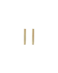 8mm Narrow Bar Stud Earrings in 10kt Yellow Gold