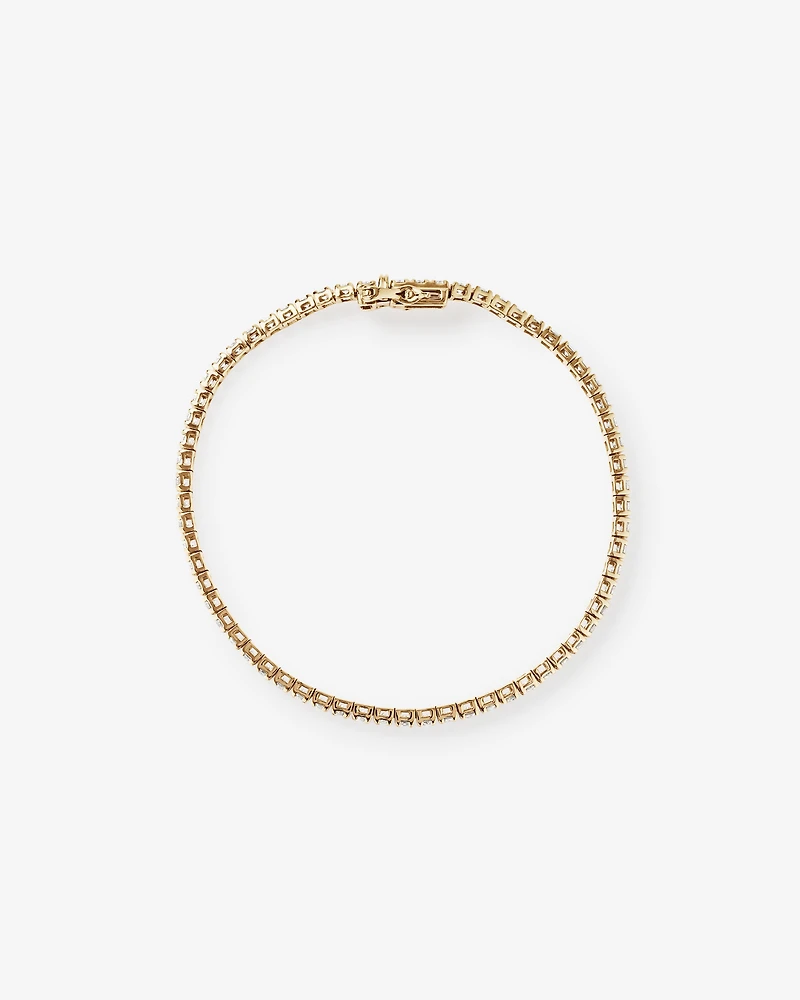 3.28 Carat TW Diamond Tennis Bracelet in 10kt Yellow Gold