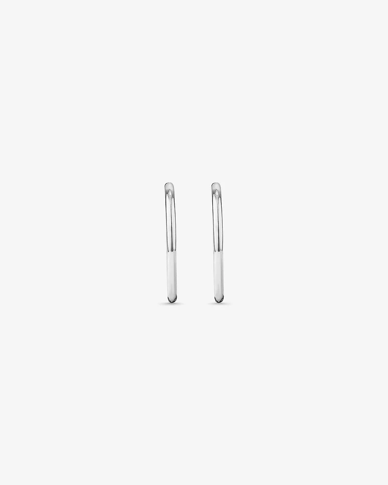 12mm Sleeper Earrings in 10kt White Gold