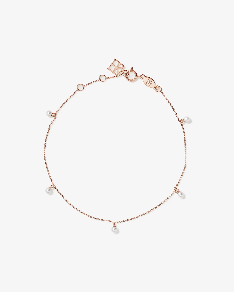 Micro Cultured Freshwater Pearl Bracelet in 10kt in Rose Gold