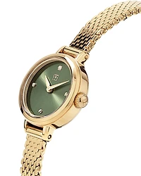 Montre petite pour femme 19 mm en acier inoxydable doré