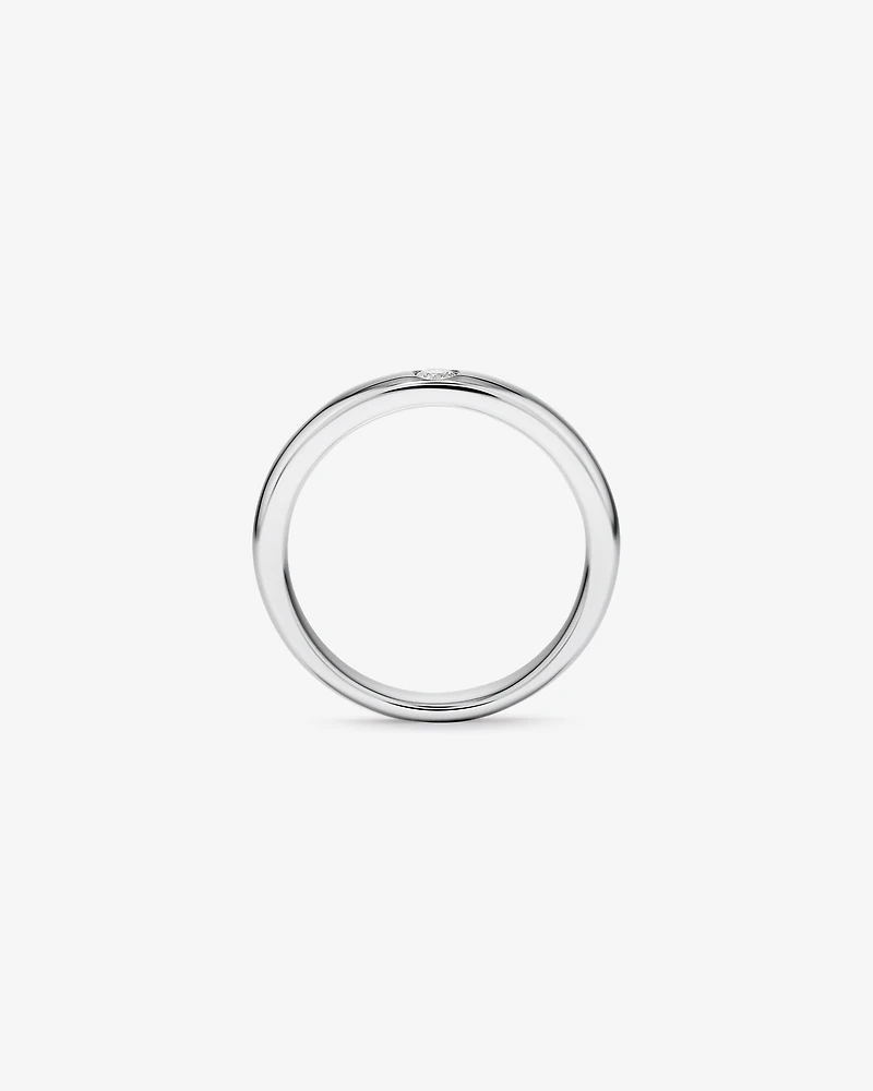 Carat TW Round Brilliant Diamond Duo Wedding Band in 18kt White Gold