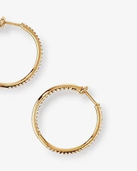 Hoop Earrings With 0.50 Carat TW Of Diamonds in 10kt Yellow Gold