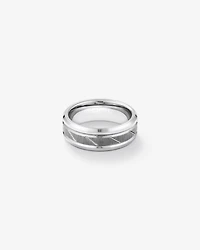 Men's Ring in Grey Sapphire Tungsten
