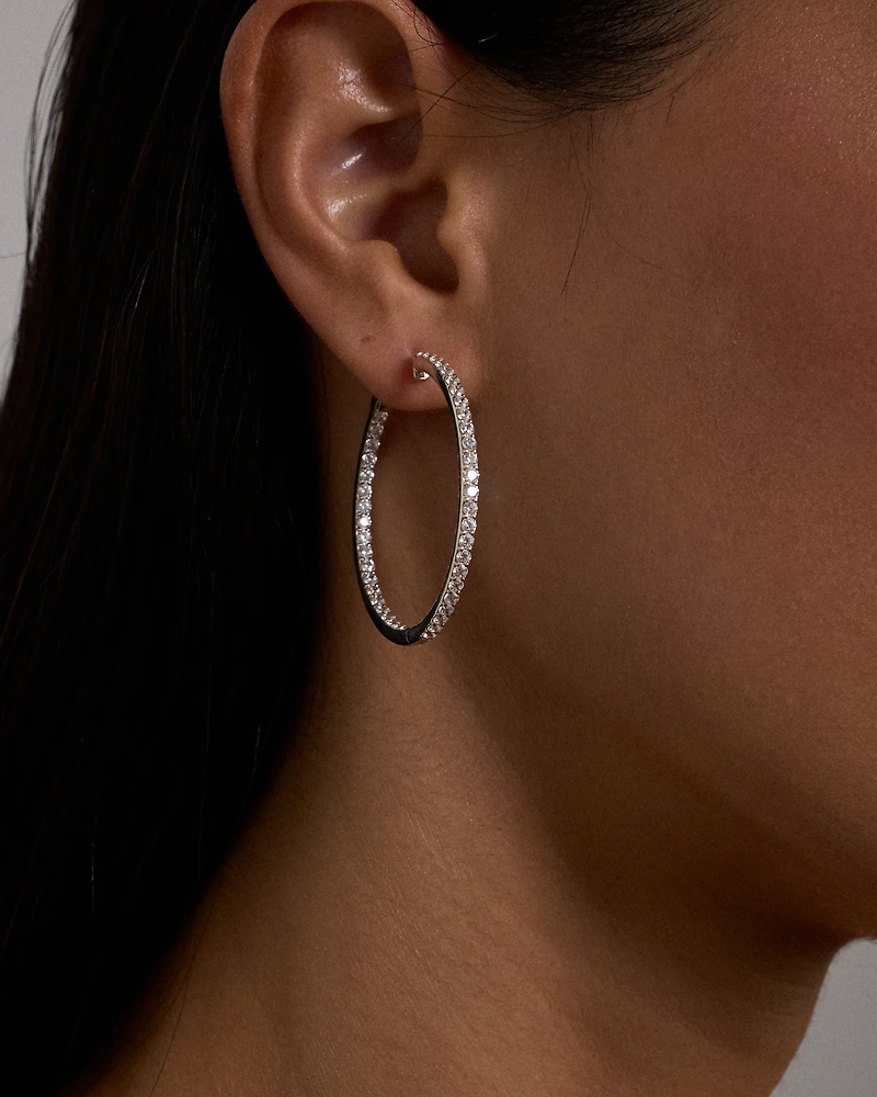 Anneaux en argent sterling avec zircon cubique