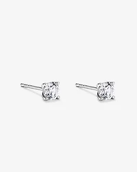 0.65TW Lab Diamond Solitaire Stud Earrings in 10kt White Gold