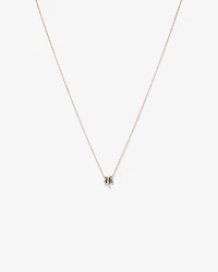 Trio Pendant with .09 Carat TW Diamonds in Sterling Silver and 10kt Yellow gold