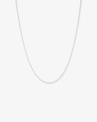 45cm (18") 2mm-2.5mm Width Belcher Chain in Sterling Silver