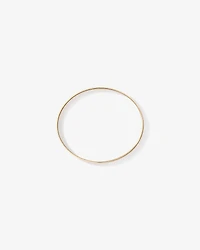 65mm (2.5") 7.7mm Width Solid Oval Bangle in 10kt Yellow Gold