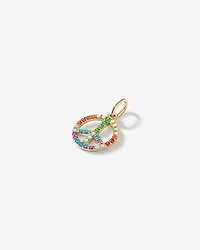 Peace Pendant in 18Kt Vermeil with Cubic Zirconia