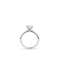 Bague De Fiançailles Solitaire En Diamant Laboratoire Rond Brillant 1,50 Carat Poids Total Or Blanc 14 Carats