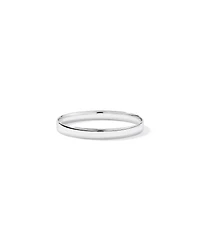 65mm (2.56") 8mm Width Solid Oval Bangle in Sterling Silver